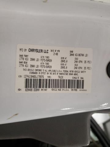 1D7HU18N68J179976 - 2008 DODGE RAM 1500 ST WHITE photo 12