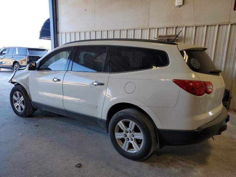 1GNKRGED5CJ262492 - 2012 CHEVROLET TRAVERSE LT WHITE photo 2