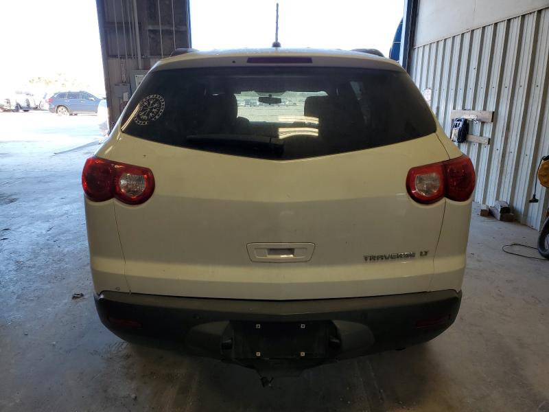 1GNKRGED5CJ262492 - 2012 CHEVROLET TRAVERSE LT WHITE photo 6