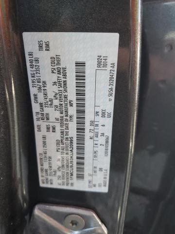 1FMCU9J93KUA20995 - 2019 FORD ESCAPE TITANIUM Grafitowy zdjęcie 13