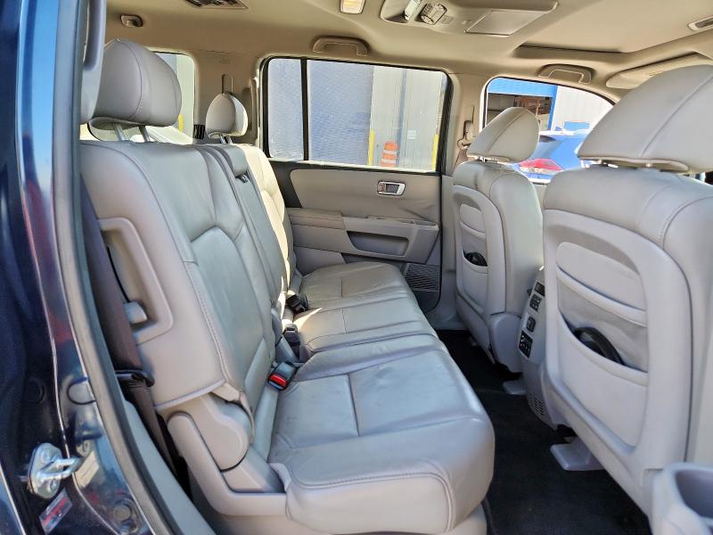 5FNYF3H65BB014153 - 2011 HONDA PILOT EXL BLUE photo 11