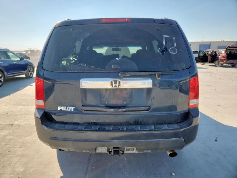 5FNYF3H65BB014153 - 2011 HONDA PILOT EXL BLUE photo 6