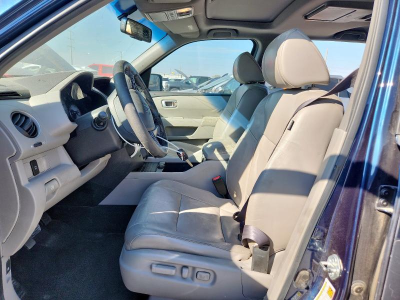 5FNYF3H65BB014153 - 2011 HONDA PILOT EXL BLUE photo 7