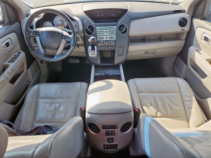 5FNYF3H65BB014153 - 2011 HONDA PILOT EXL BLUE photo 8