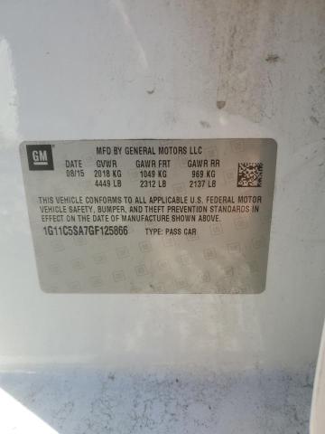 1G11C5SA7GF125866 - 2016 CHEVROLET MALIBU LIM LT თეთრი ფოტო 12