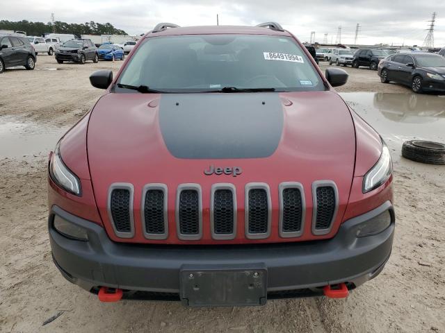 1C4PJMBS9GW266285 - 2016 JEEP CHEROKEE TRAILHAWK BURGUNDY photo 5