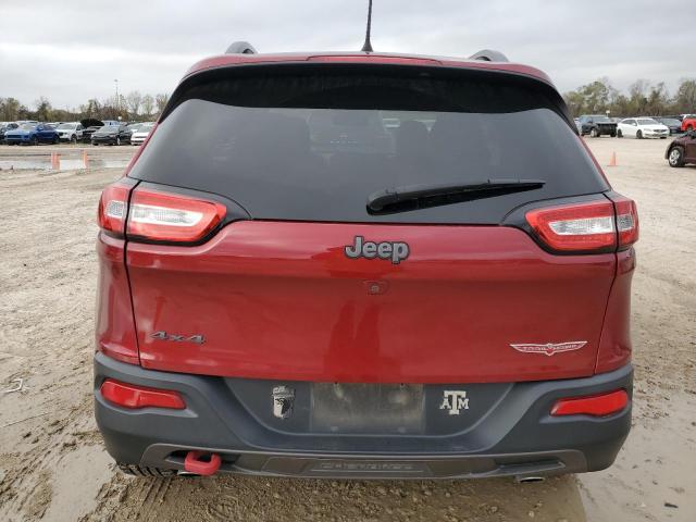 1C4PJMBS9GW266285 - 2016 JEEP CHEROKEE TRAILHAWK BURGUNDY photo 6