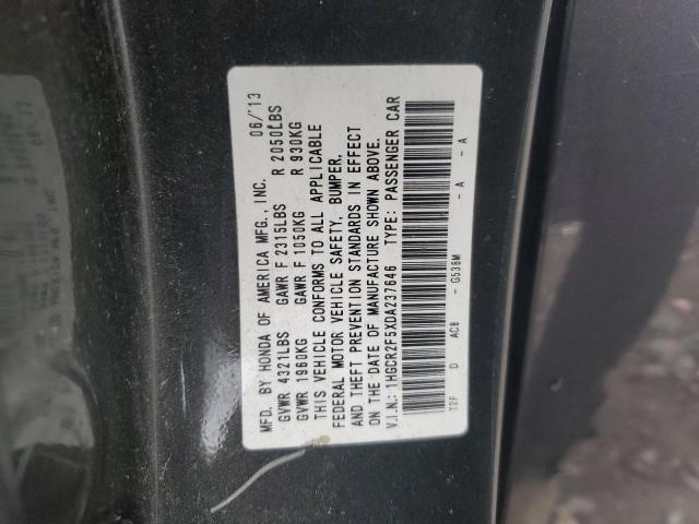 1HGCR2F5XDA237646 - 2013 HONDA ACCORD SPORT Grau Foto 12