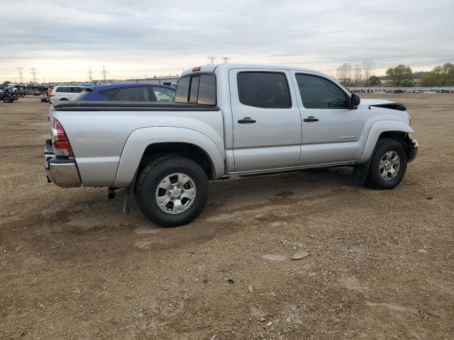 3TMLU42N69M035220 - 2009 TOYOTA TACOMA DOUBLE CAB SILVER photo 3