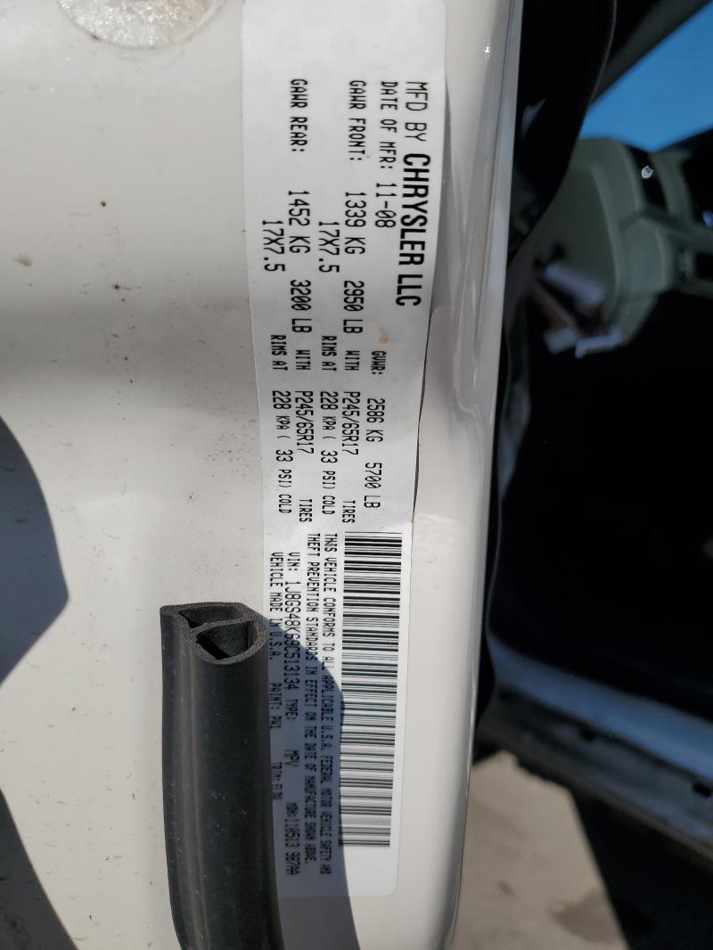 1J8GS48K69C513134 - 2009 JEEP GRAND CHER LAREDO 白色 照片 14