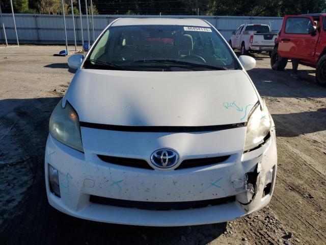 JTDKN3DUXA0038975 - 2010 TOYOTA PRIUS WHITE photo 5