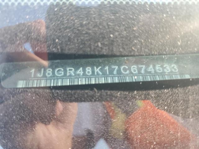 1J8GR48K17C674533 - 2007 JEEP GRAND CHER LAREDO BLUE photo 12