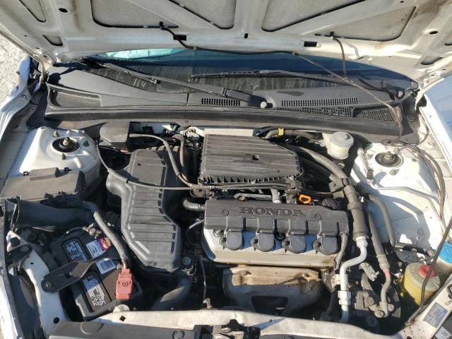 1HGES16532L041444 - 2002 HONDA CIVIC LX WHITE photo 11