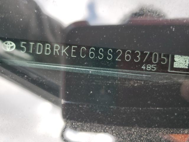 5TDBRKEC6SS263705 - 2025 TOYOTA SIENNA LE GRAY photo 13