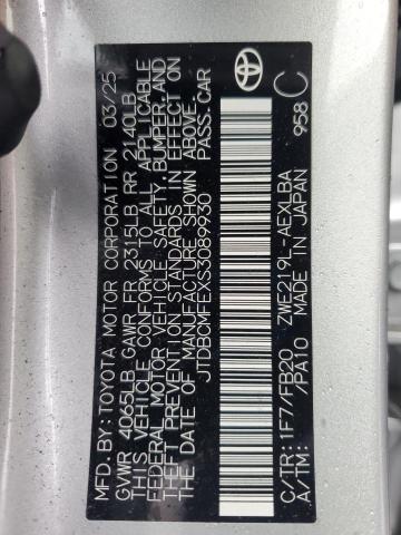 JTDBCMFEXS3089930 - 2025 TOYOTA COROLLA LE 银色 照片 13