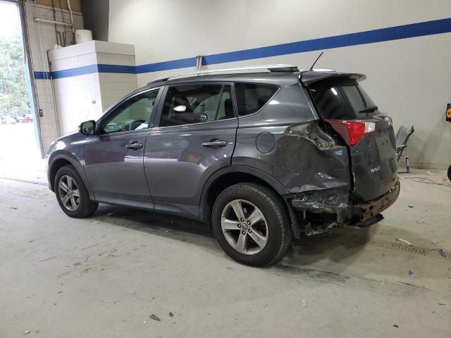 2T3RFREV1FW350319 - 2015 TOYOTA RAV4 XLE GRAY photo 2