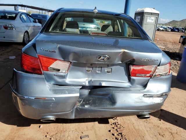 5NPEU46F29H547462 - 2009 HYUNDAI SONATA SE BLUE photo 6