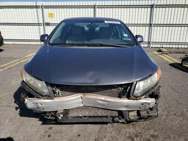 2HGFB2F57CH317410 - 2012 HONDA CIVIC LX GRAY photo 5