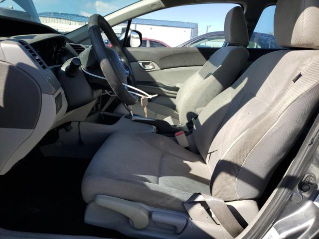 2HGFB2F57CH317410 - 2012 HONDA CIVIC LX GRAY photo 7