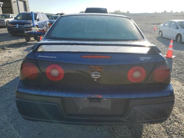 2G1WF52E259256323 - 2005 CHEVROLET IMPALA BLUE photo 6