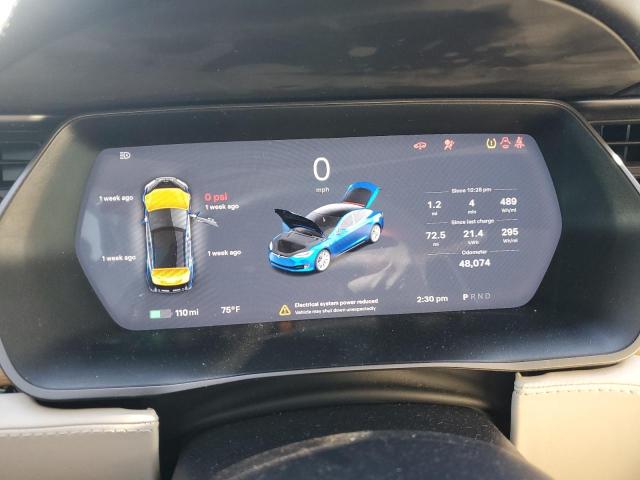 5YJSA1E22JF296101 - 2018 TESLA MODEL S BLUE photo 9