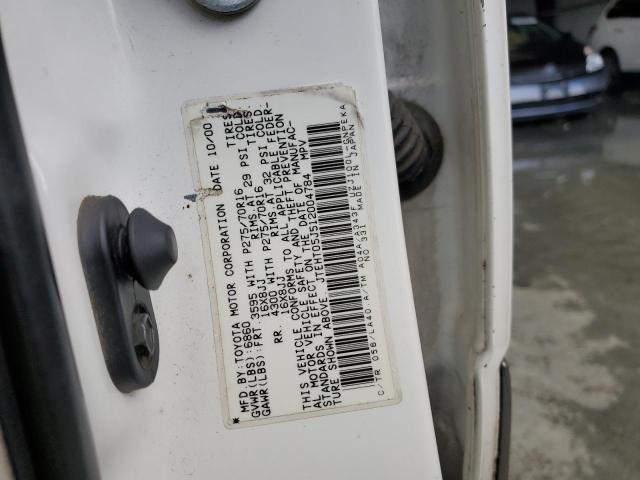 JTEHT05J512004784 - 2001 TOYOTA LAND CRUIS 白色 照片 13