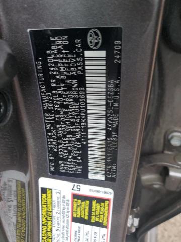 4T1T11BK4PU105699 - 2023 TOYOTA CAMRY SE NIGHT SHADE GRAY photo 12