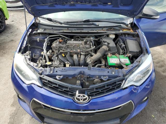 2T1BURHE2EC164509 - 2014 TOYOTA COROLLA L BLUE photo 11