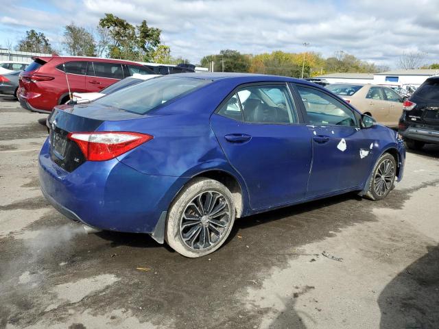 2T1BURHE2EC164509 - 2014 TOYOTA COROLLA L BLUE photo 3