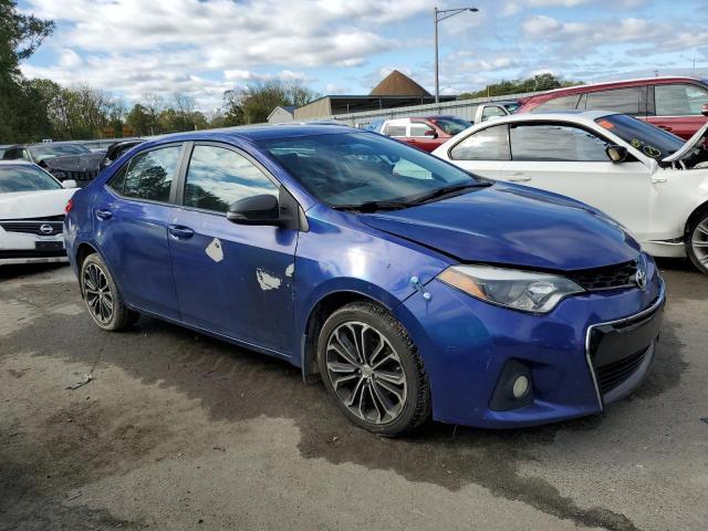 2T1BURHE2EC164509 - 2014 TOYOTA COROLLA L BLUE photo 4