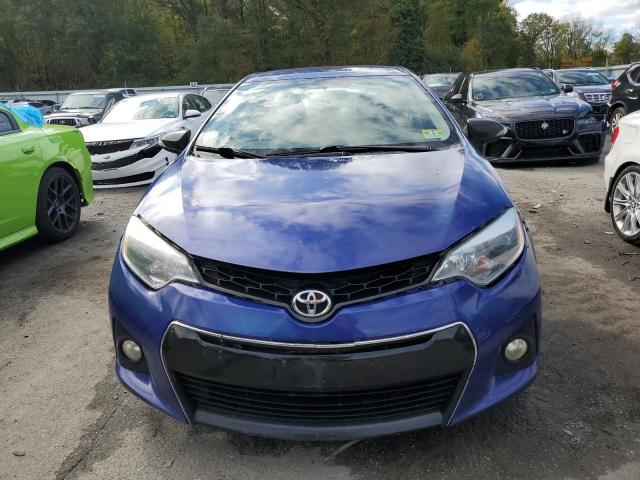 2T1BURHE2EC164509 - 2014 TOYOTA COROLLA L BLUE photo 5