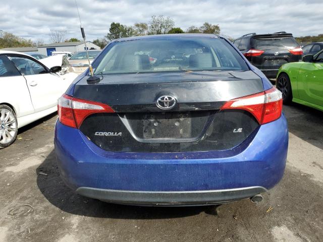 2T1BURHE2EC164509 - 2014 TOYOTA COROLLA L BLUE photo 6