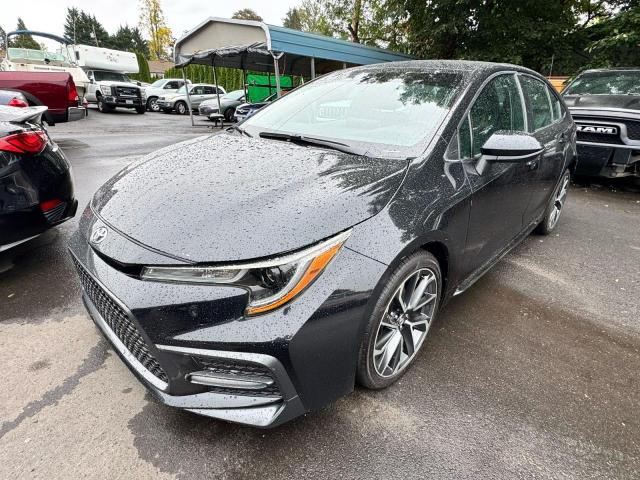 5YFEPMAE2MP174215 - 2021 TOYOTA COROLLA LE BLACK photo 2
