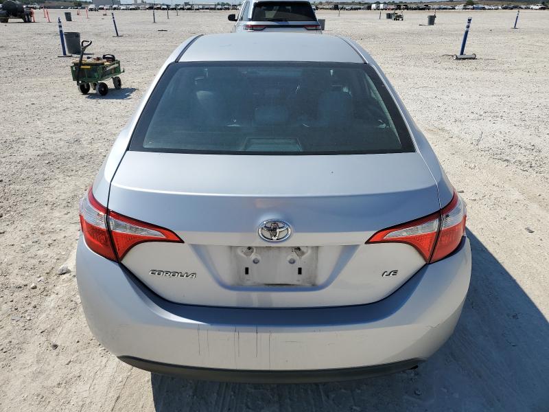 5YFBURHE4FP297287 - 2015 TOYOTA COROLLA L SILVER photo 6