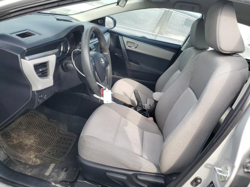 5YFBURHE4FP297287 - 2015 TOYOTA COROLLA L SILVER photo 7