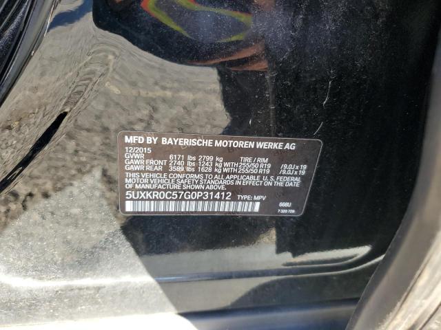 5UXKR0C57G0P31412 - 2016 BMW X5 XDRIVE35I 黑色 照片 13