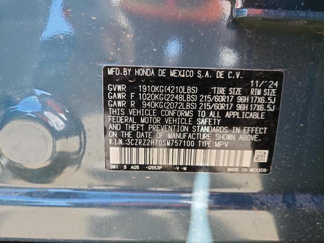 3CZRZ2H70SM757100 - 2025 HONDA HR-V EXL ნაცრისფერი ფოტო 13