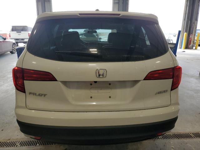 5FNYF6H56JB000897 - 2018 HONDA PILOT EXL WHITE photo 6