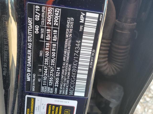 WDC0G4KB9KV174344 - 2019 MERCEDES-BENZ GLC 300 4MATIC BLACK photo 13