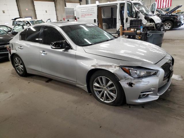 JN1BV7ARXEM691346 - 2014 INFINITI Q50 BASE 灰色 照片 4