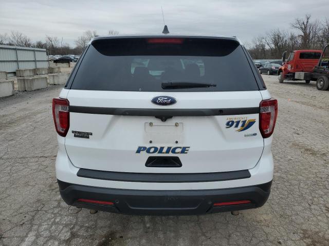 1FM5K8AR9JGC34038 - 2018 FORD EXPLORER POLICE INTERCEPTOR 白色 照片 6