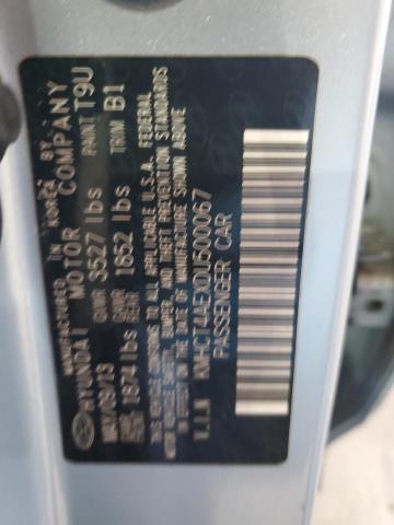 KMHCT4AEXDU500067 - 2013 HYUNDAI ACCENT GLS BLUE photo 12