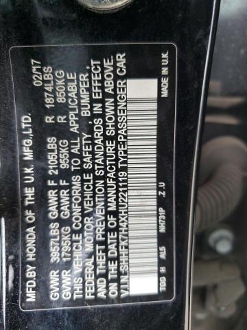 SHHFK7H4XHU221119 - 2017 HONDA CIVIC SPORT GREEN photo 13