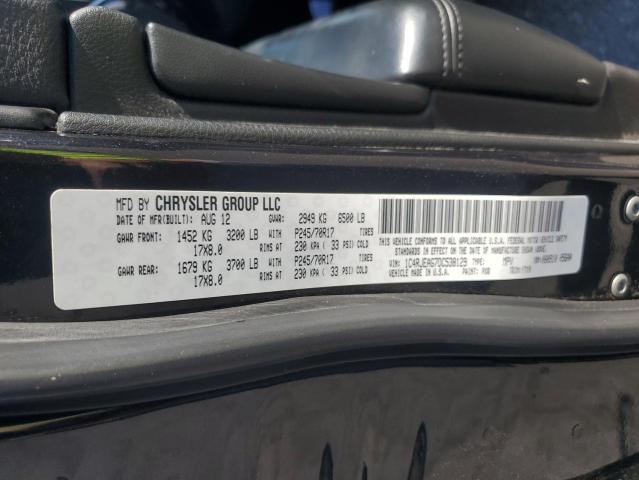 1C4RJEAG7DC538129 - 2013 JEEP GRAND CHER LAREDO BLACK photo 13