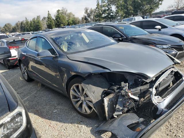 5YJSA1CG6DFP23153 - 2013 TESLA MODEL S GRAY photo 4