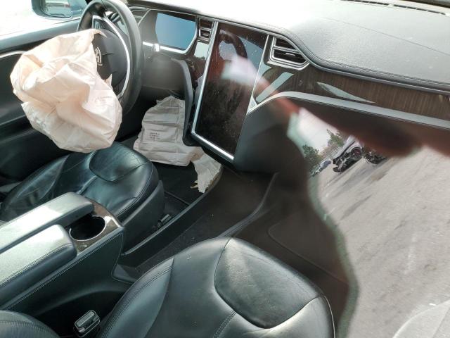 5YJSA1CG6DFP23153 - 2013 TESLA MODEL S GRAY photo 8