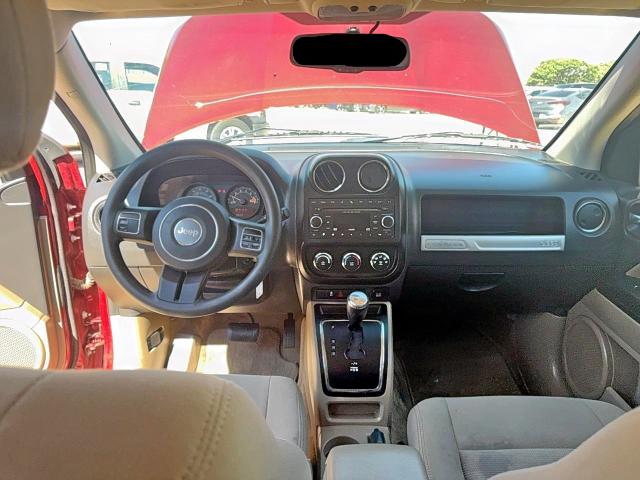 1C4NJCBA2ED643783 - 2014 JEEP COMPASS SPORT Қызыл фото 9