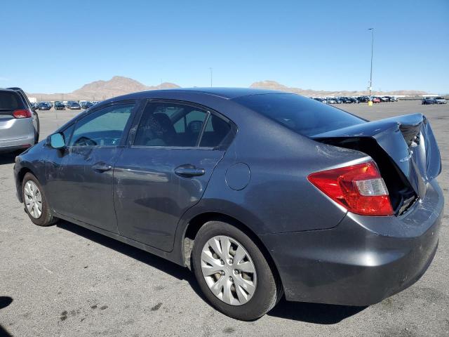 19XFB2F51CE387267 - 2012 HONDA CIVIC LX GRAY photo 2