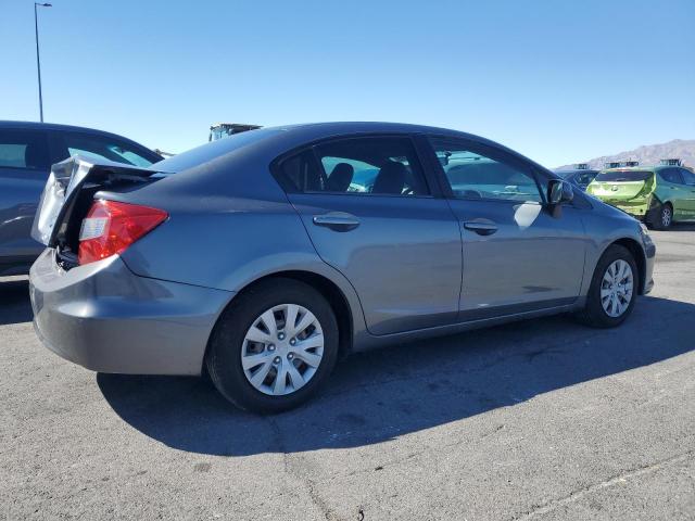 19XFB2F51CE387267 - 2012 HONDA CIVIC LX GRAY photo 3