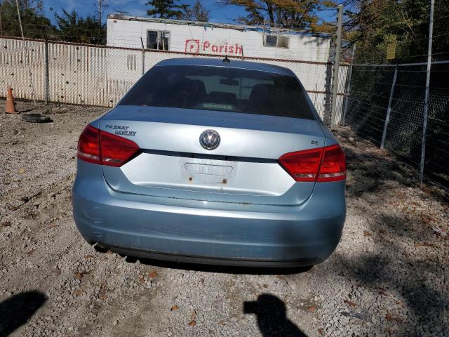 1VWBH7A38CC031841 - 2012 VOLKSWAGEN PASSAT SE BLUE photo 6